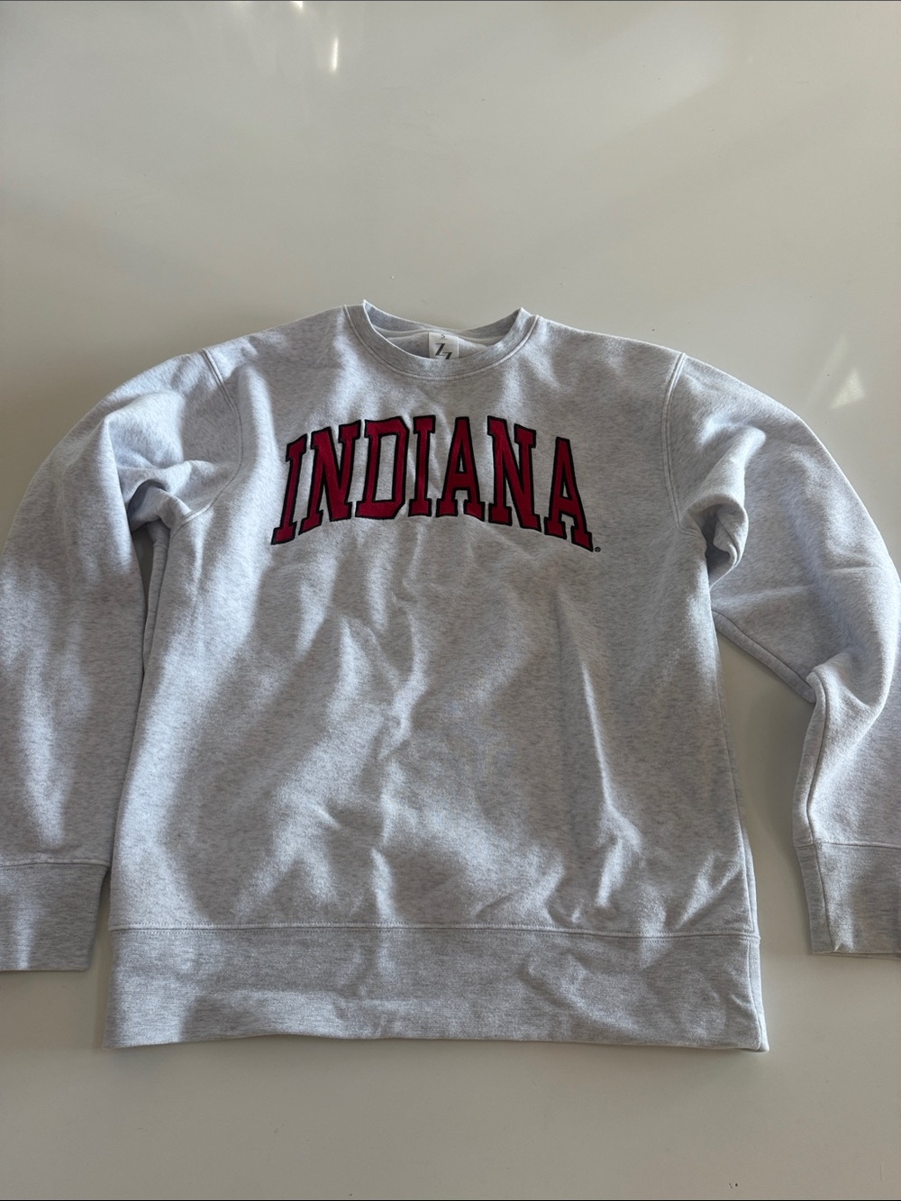 ZooZats Indiana Crewneck Sweatshirt - Gray with Red Logo